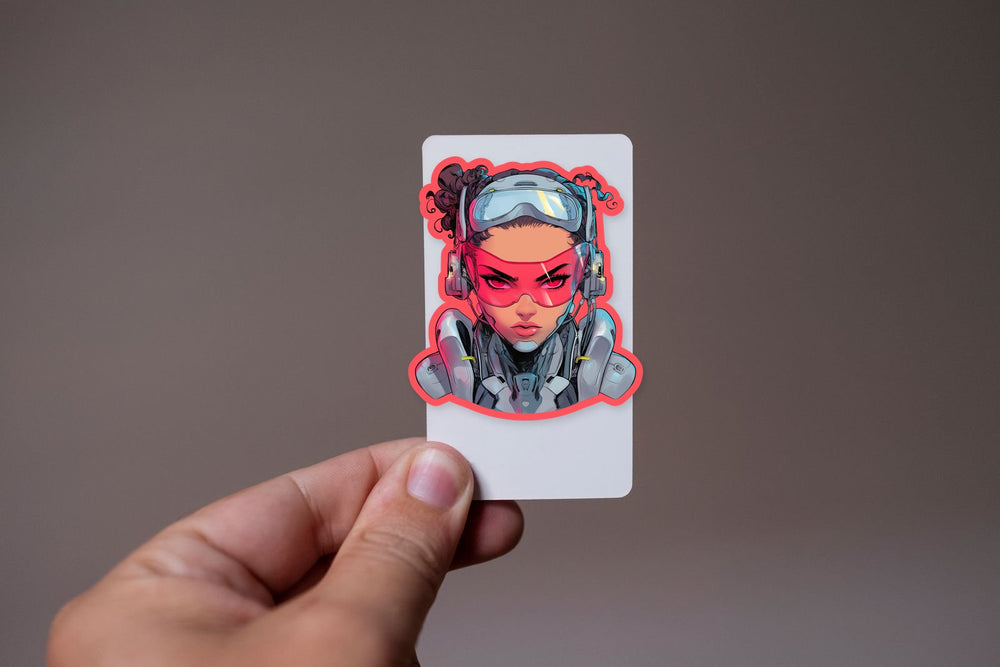 DC Cyborg Retro Comix Sticker