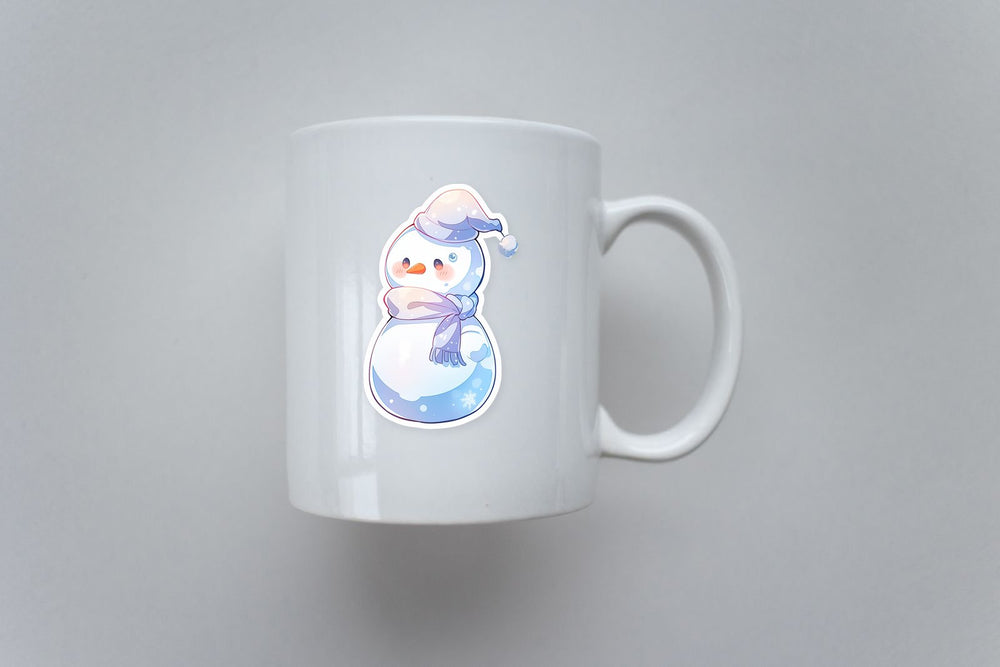 Snowman in Hat and Scarf Sticker