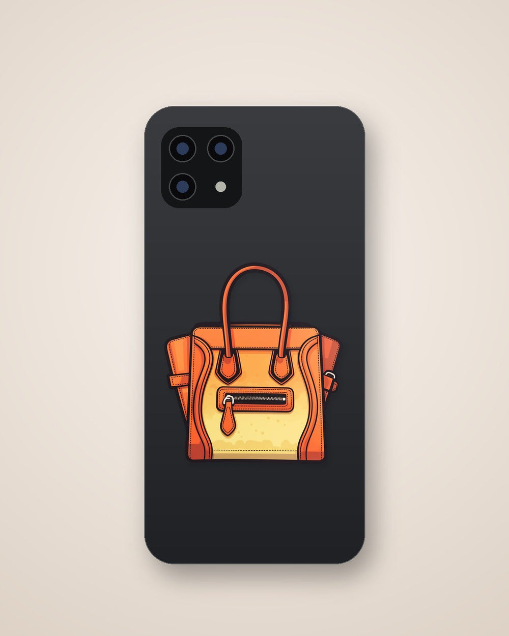 Orange Celine Luggage Bag Sticker