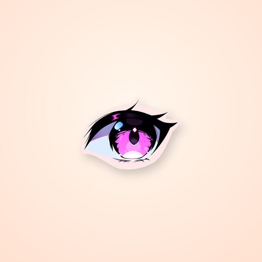 Pink Eye Anime Sticker