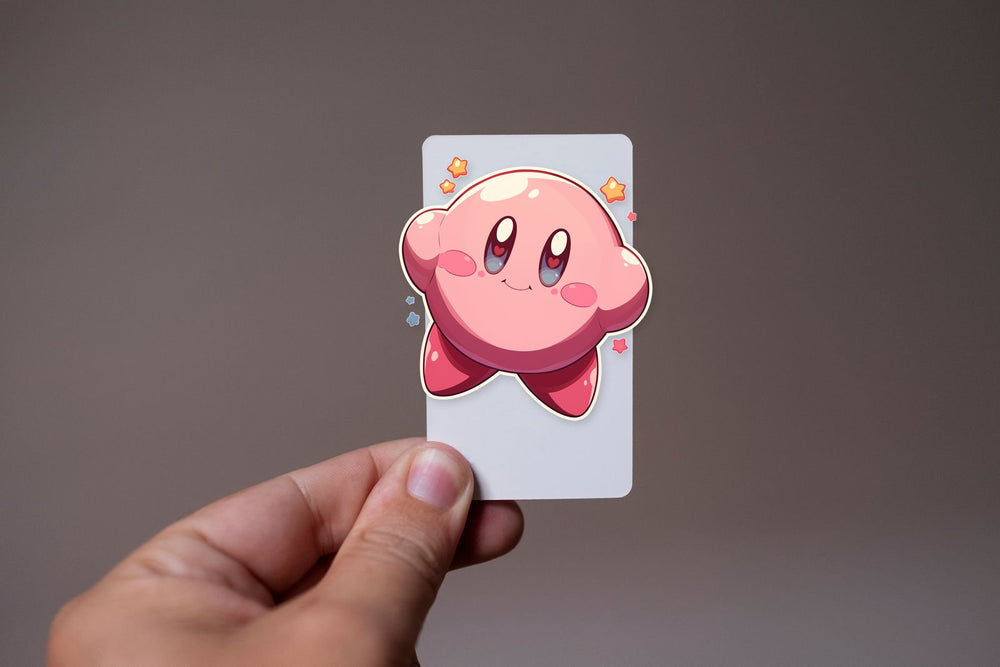 Kirby Happy Pink Star Sticker