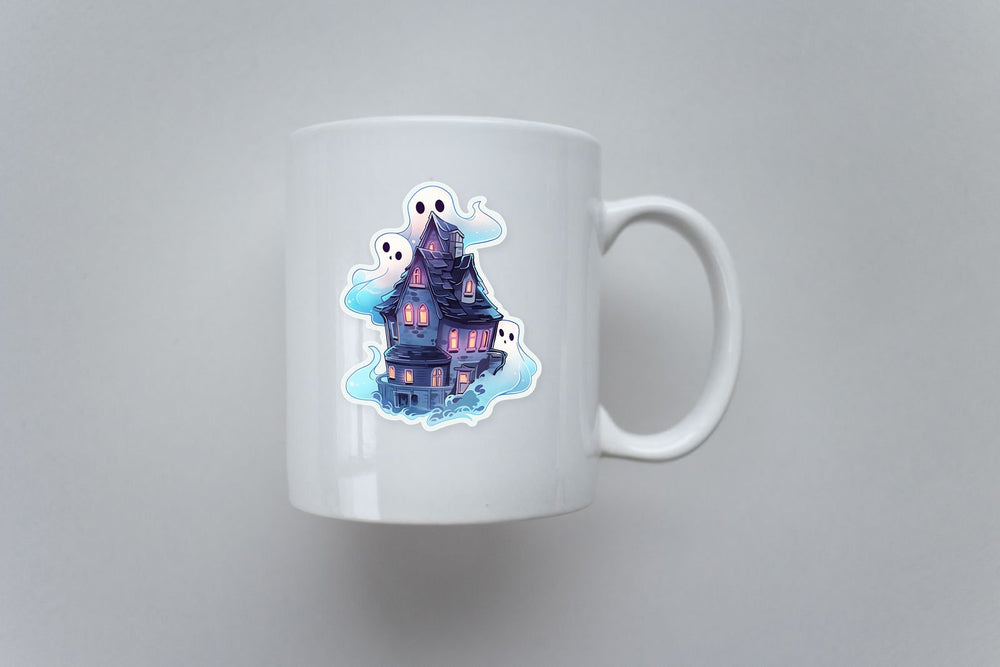 Mystical Haunted House Sticker