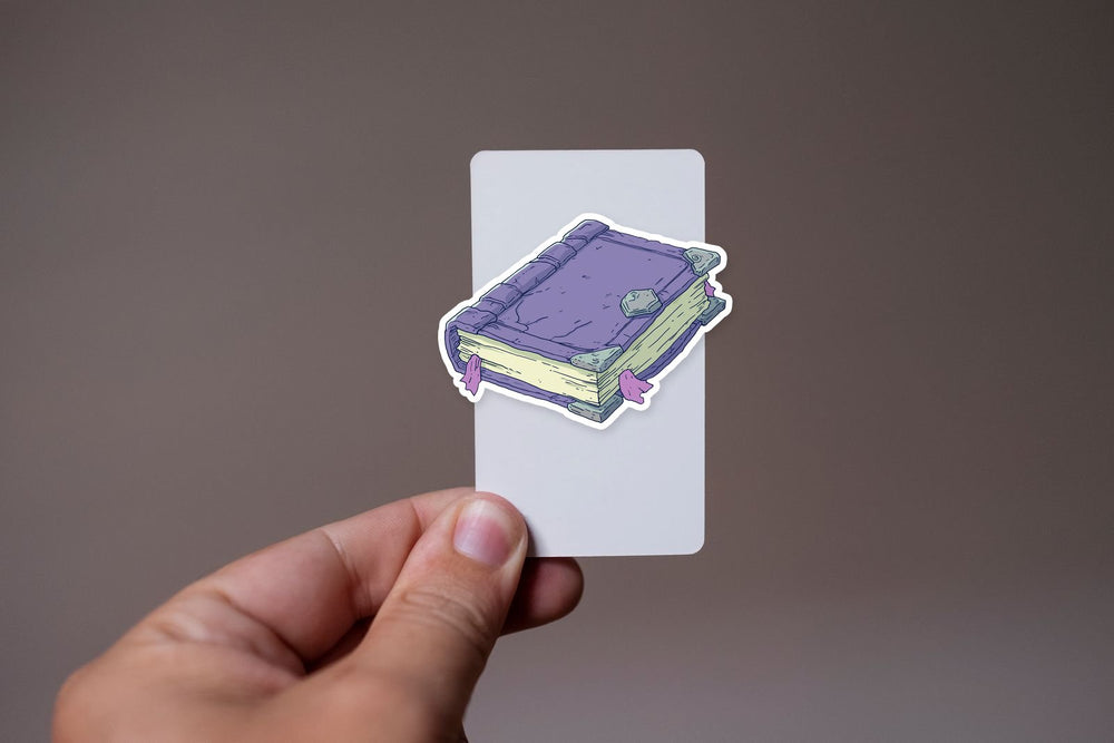 Purple Magic Spellbook Sticker