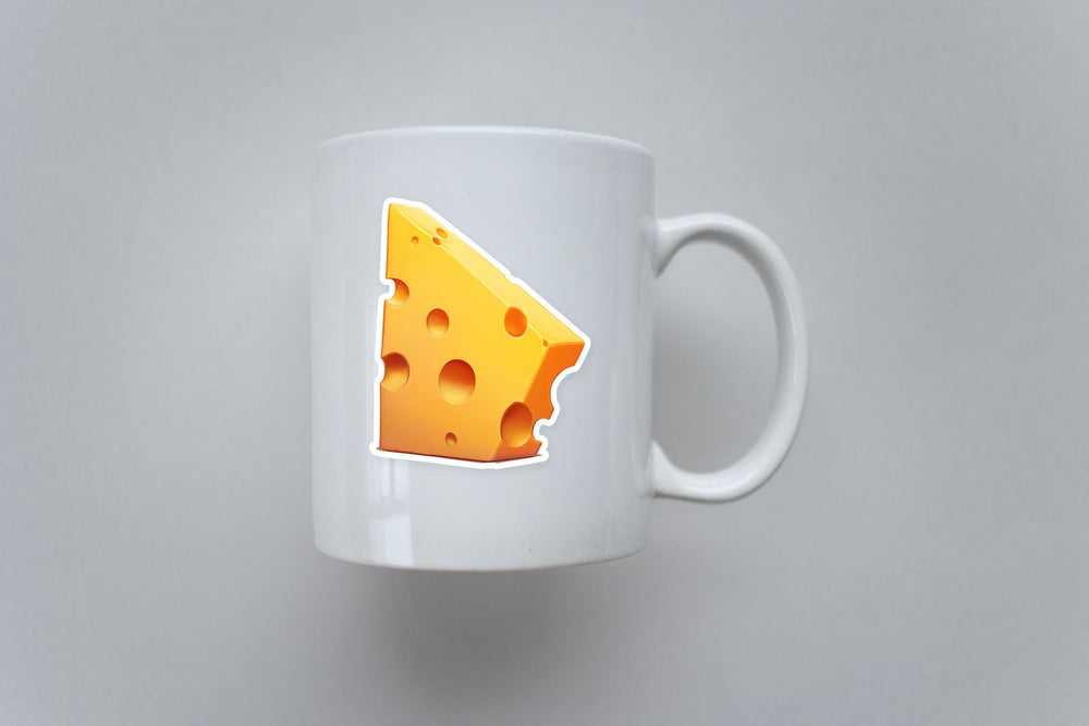 Funny Cheese Cartoon Sticker