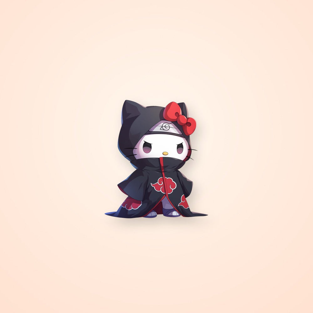 Hello Kitty Itachi Uchiha Akatsuki Clipart Sticker