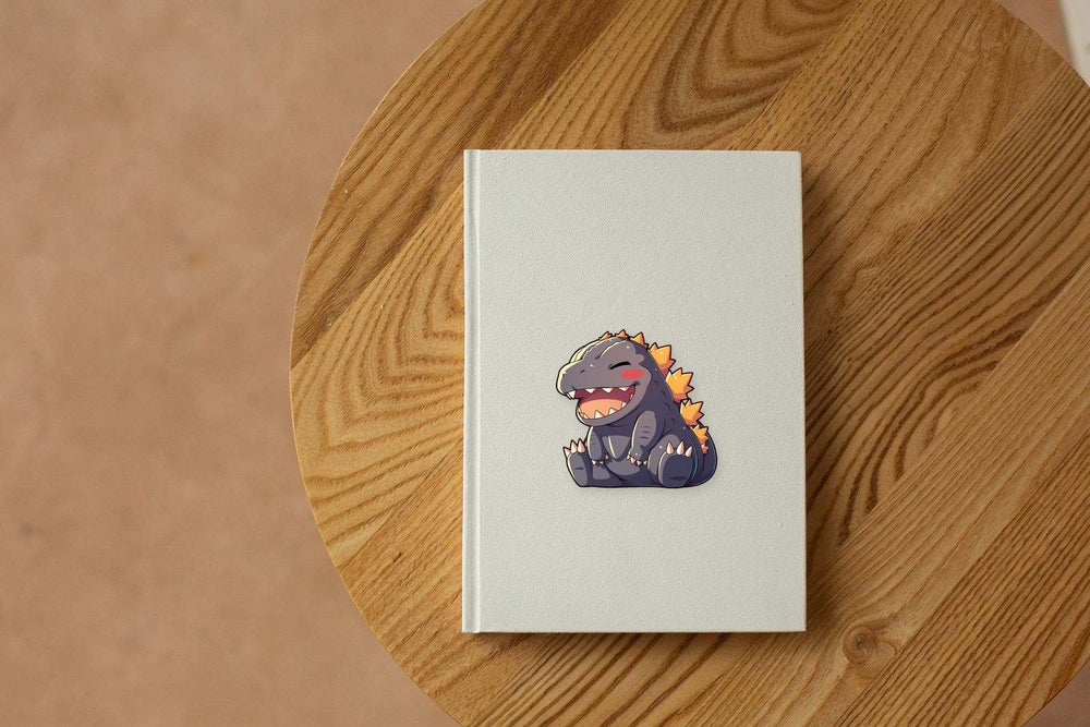 Kawaii Smiling Godzilla Sticker