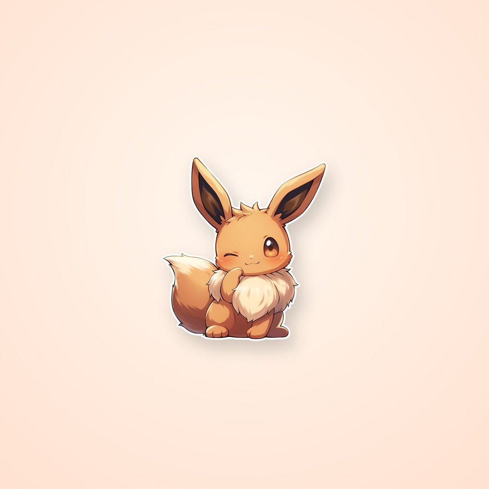 Eevee Winking Cute Sticker