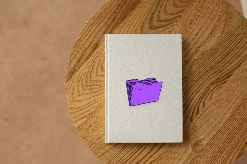 Purple Folder Sticker