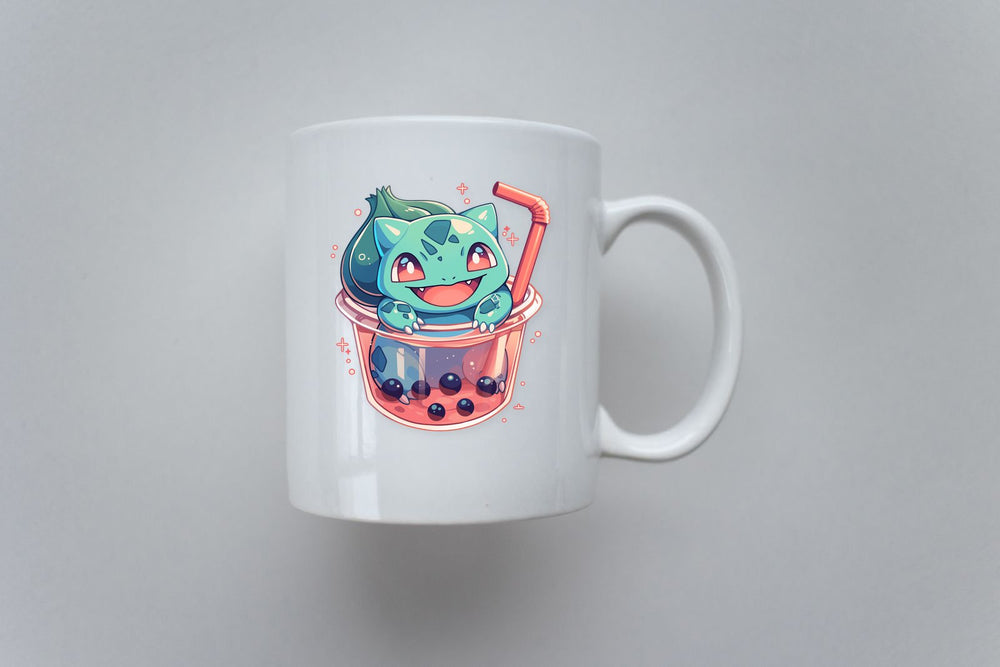 Bulbasaur Boba Tea Cute Sticker
