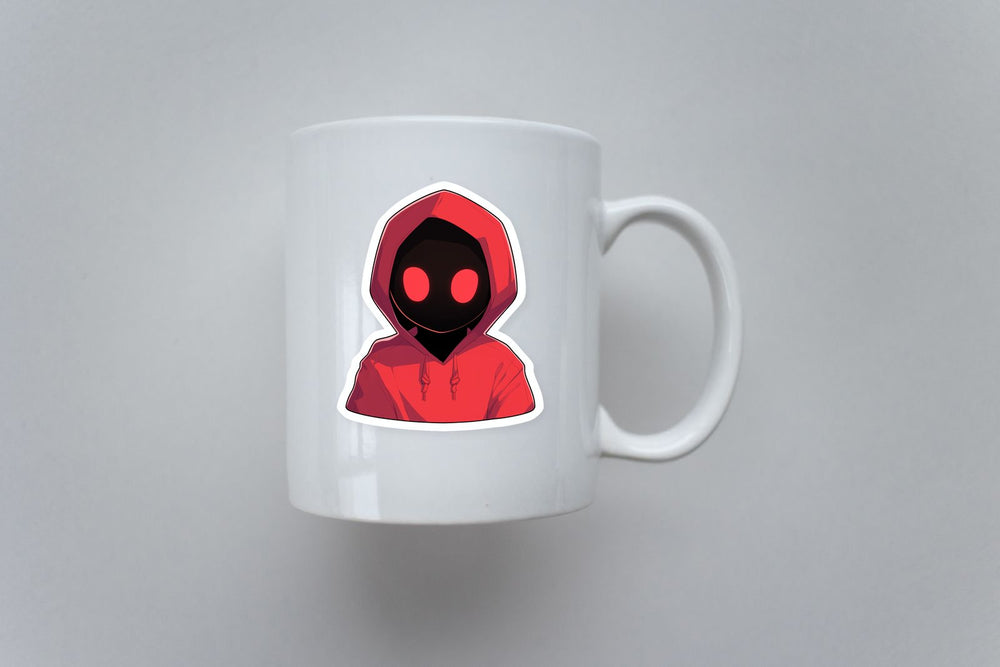 Red-Eyed Dark Dude in a Hoodie Sticker