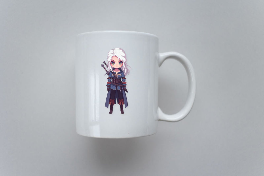 Chibi Ciri Witcher Fantasy Clipart Sticker