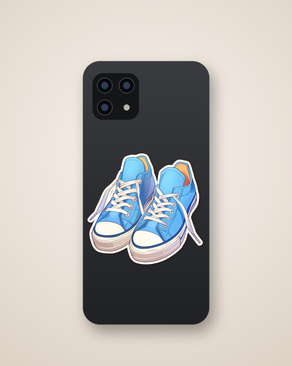 Blue Sneakers Stylish Sticker