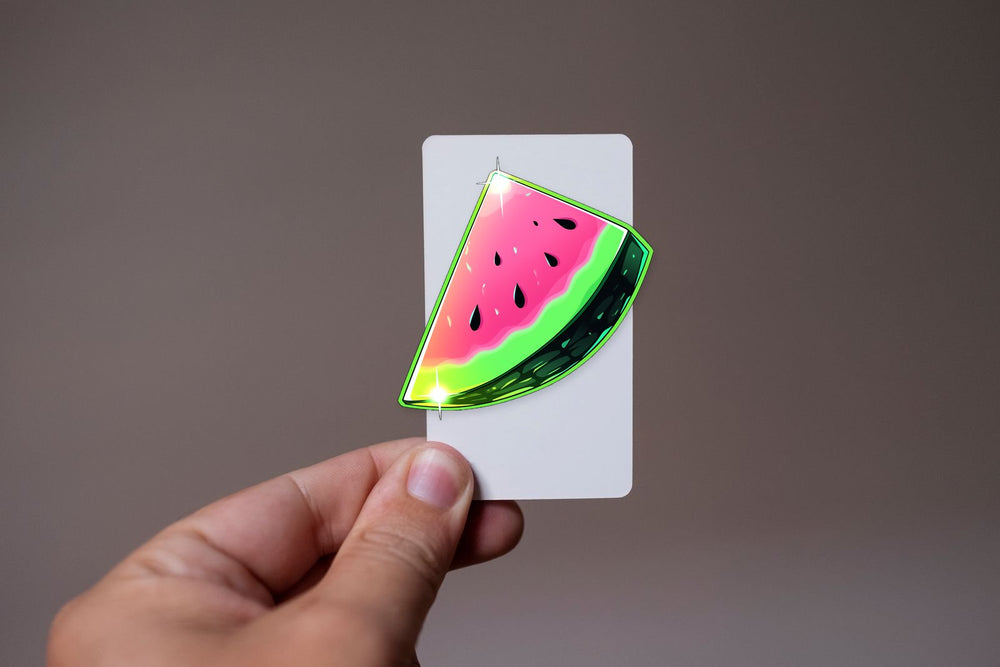 Handful of Watermelon Green Stroke Sticker