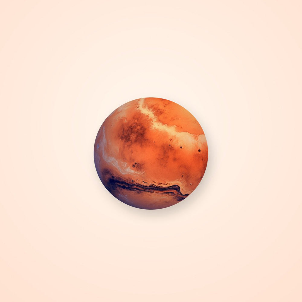 Aesthetic Mars Round Sticker