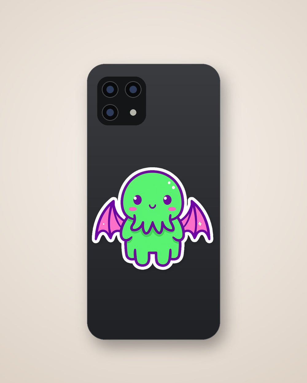 Kawaii Green Cthulhu Cute Monster Sticker