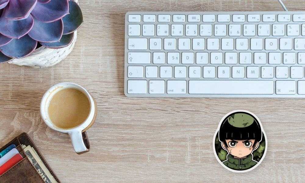 Naruto Rock Lee Round Sticker