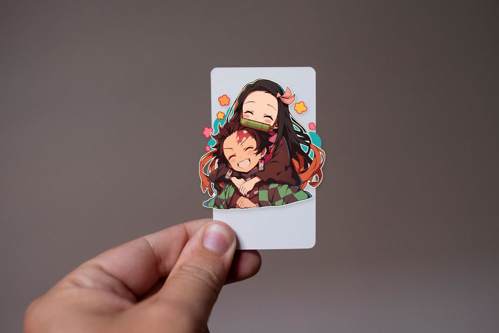 Tanjiro and Nezuko Demon Slayer Sibling Sticker