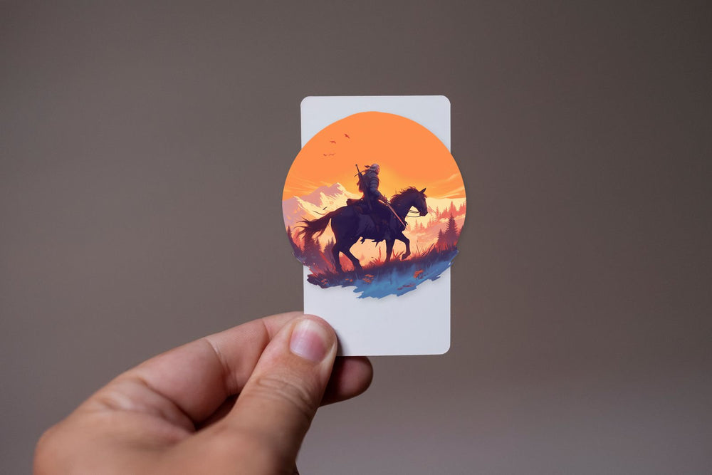 Witcher Geralt & Roach Sunset Sticker