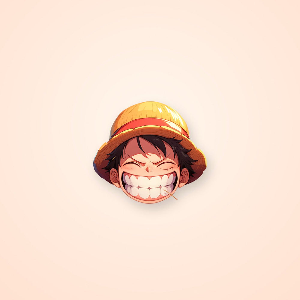 One Piece Luffy Big Grin Sticker