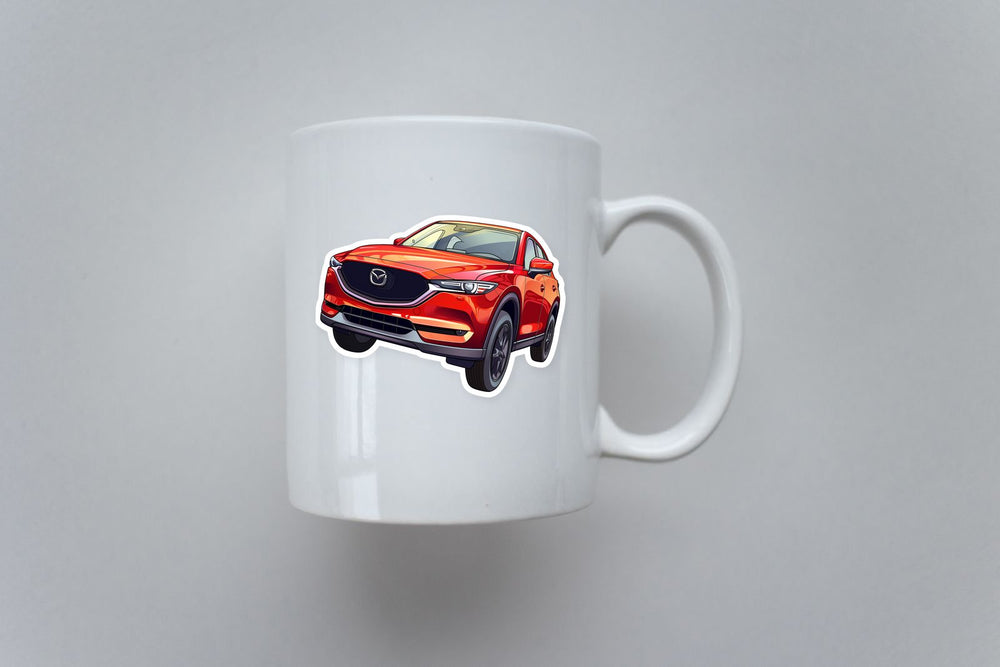 Mazda Cx-5 Red SUV Car Sticker