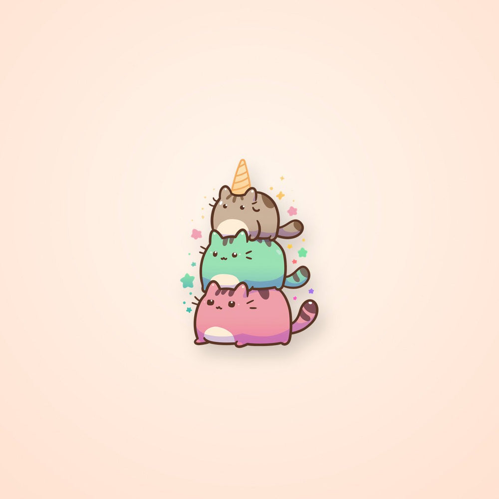 Pusheen Unicorn Stack Sticker