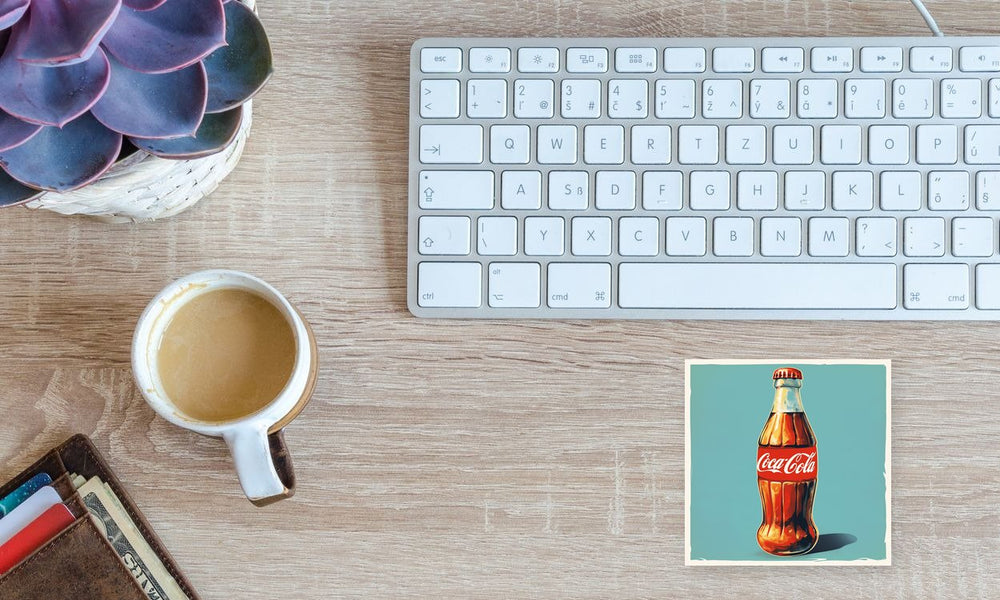 Vintage Coka-Cola Bottle Sticker