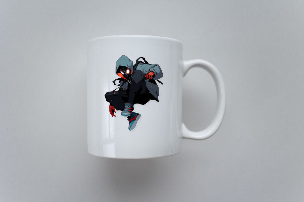 Miles Morales Jumping Aesthetic Sticker