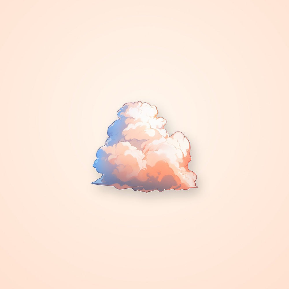 Aesthetic Sunset Clouds Sticker
