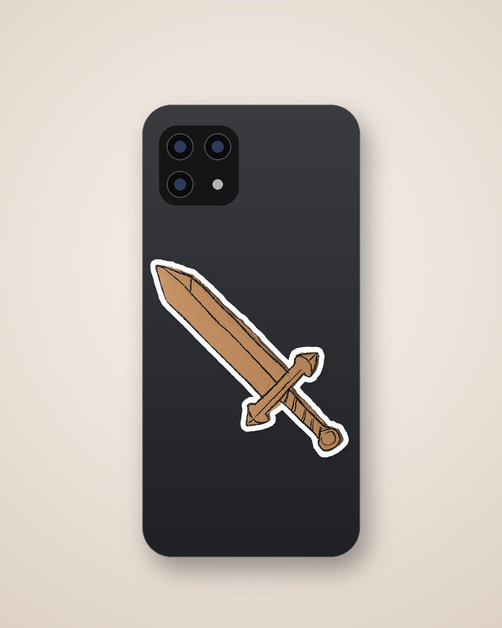 Cardboard Sword Diy Toy Fantasy Sticker