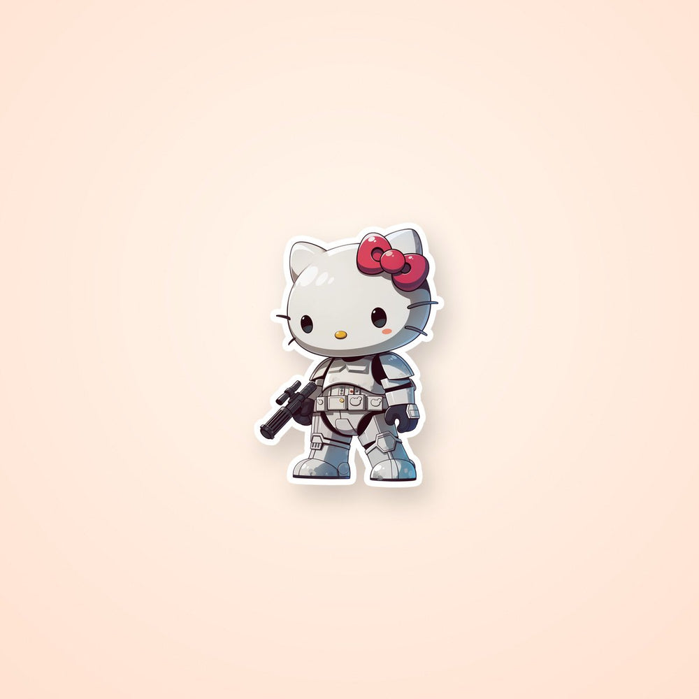 Hello Kitty Stormtrooper Sticker