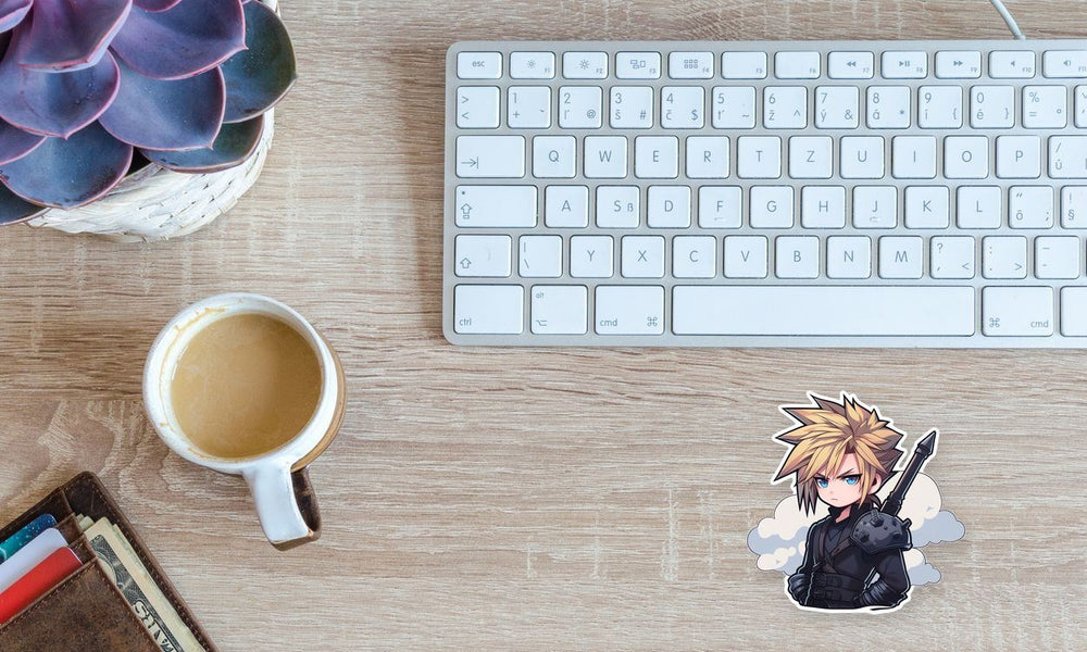Final Fantasy Cloud and Clouds Sticker