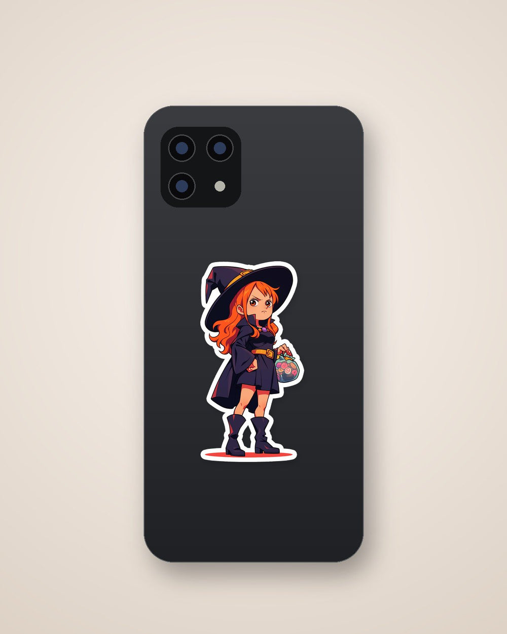 One Piece Nami Witch Outfit Halloween Sticker