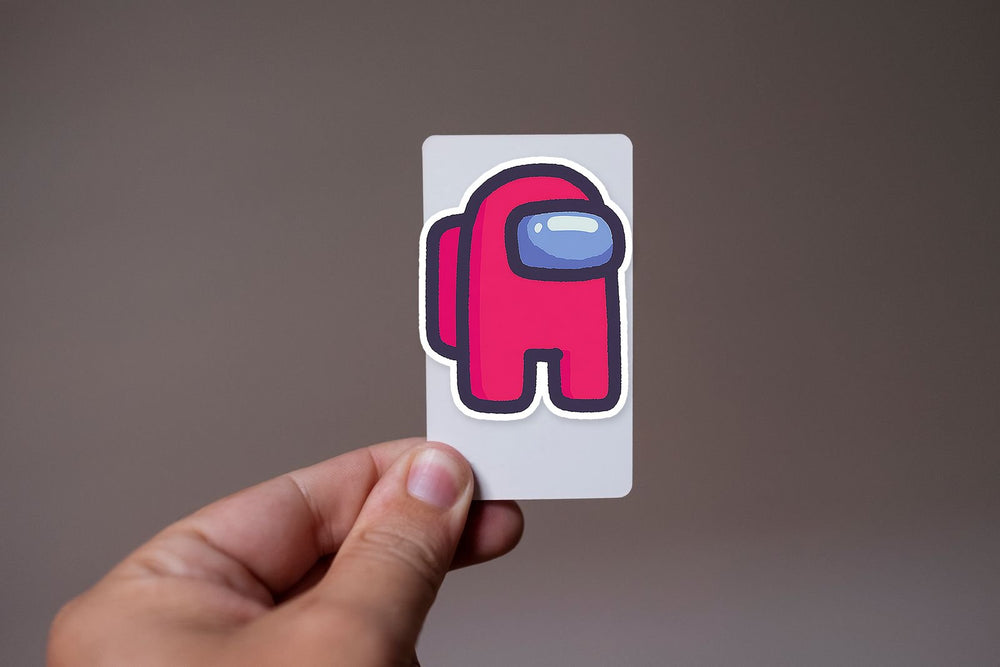 Among Us Red Crewmate Glossy Style Sticker