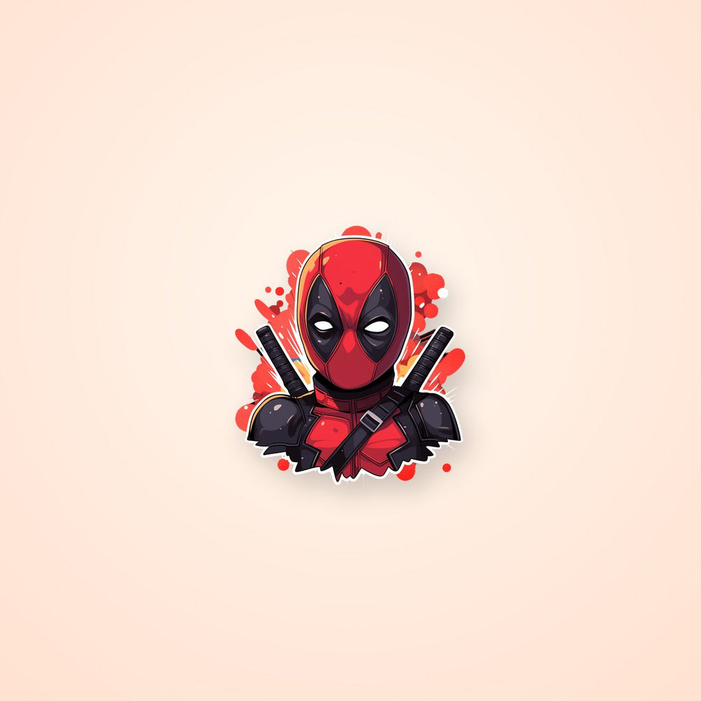 Marvel Chibi Deadpool Sticker