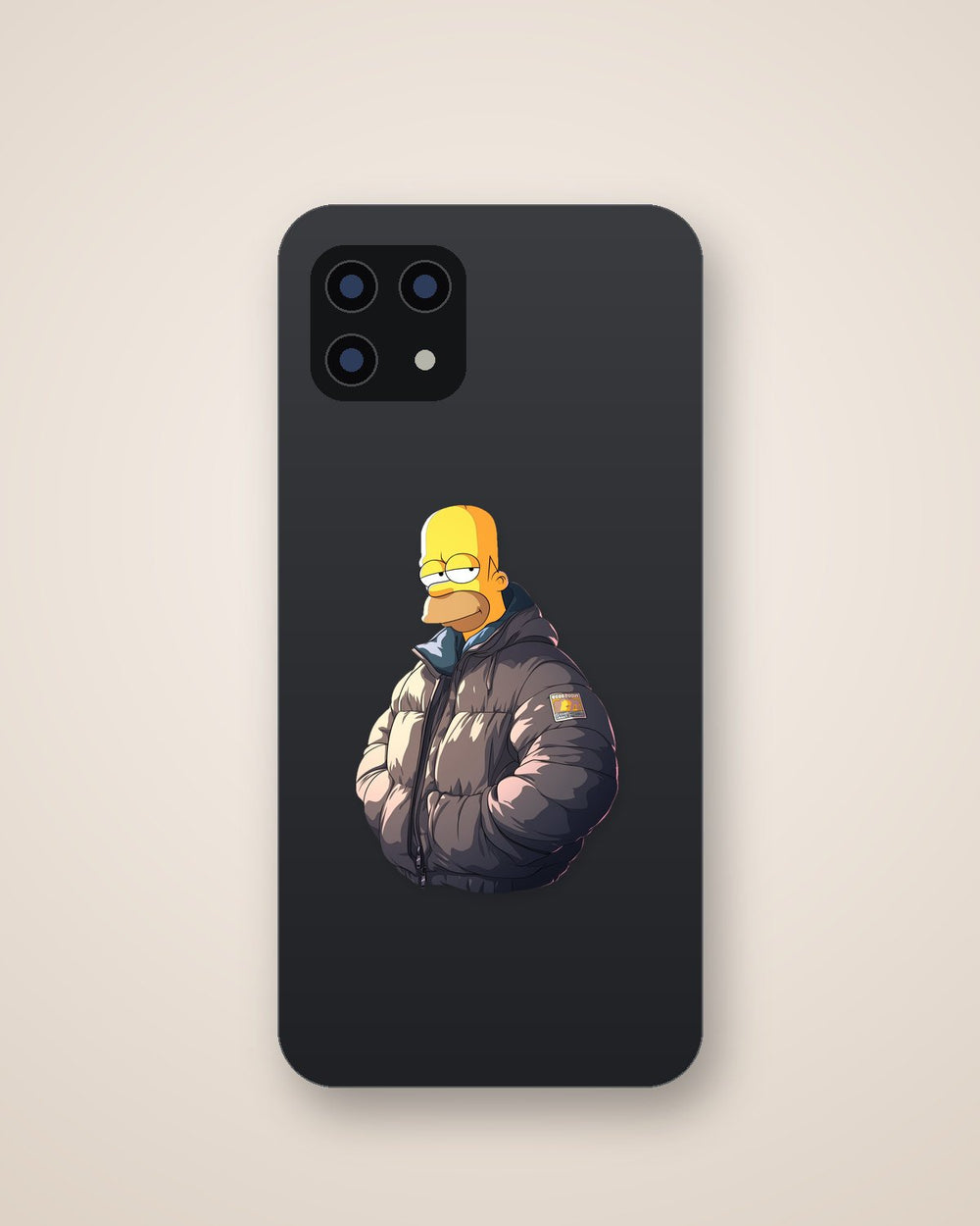 The Simpsons Homer Puffer Jacket Sticker