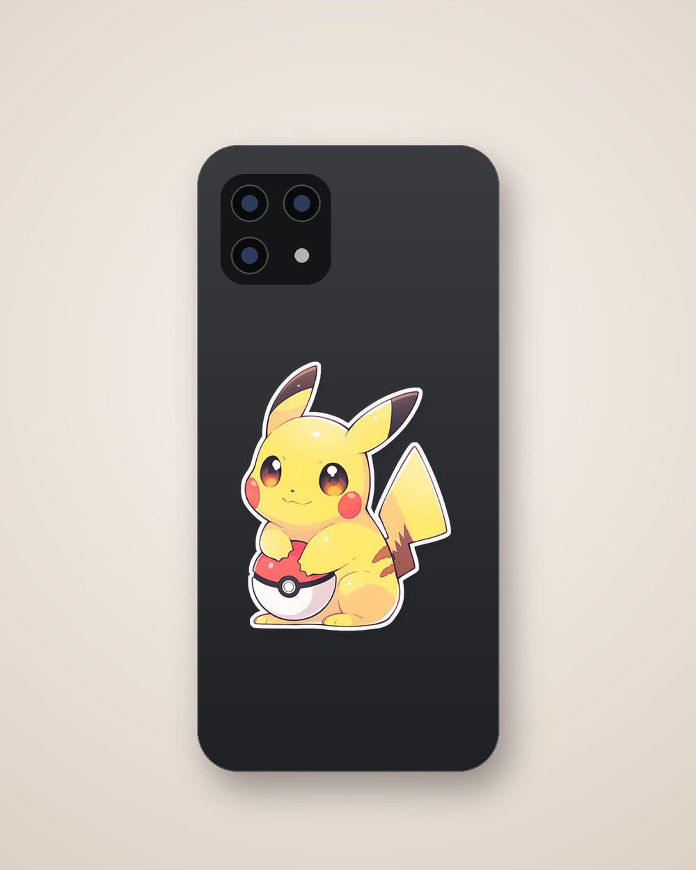 PokéMon Pikachu Holding PokéBall Sticker