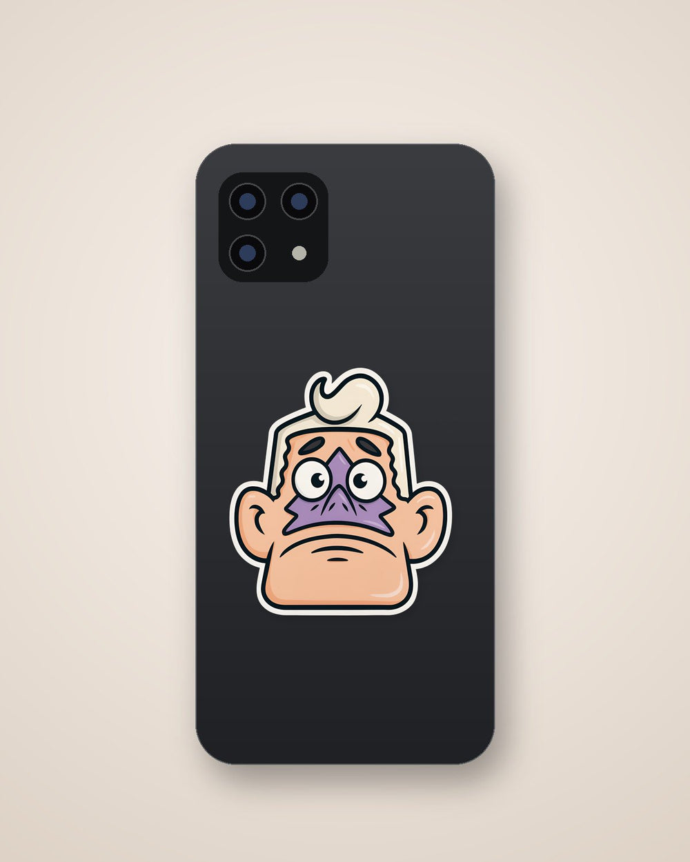 Mermaid Man Spongebob Face Sticker