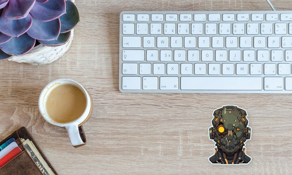 Cybernetic Head Sticker