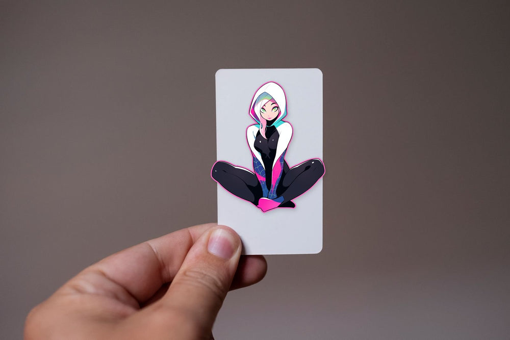 Spider-Gwen Pink Stroke Sticker