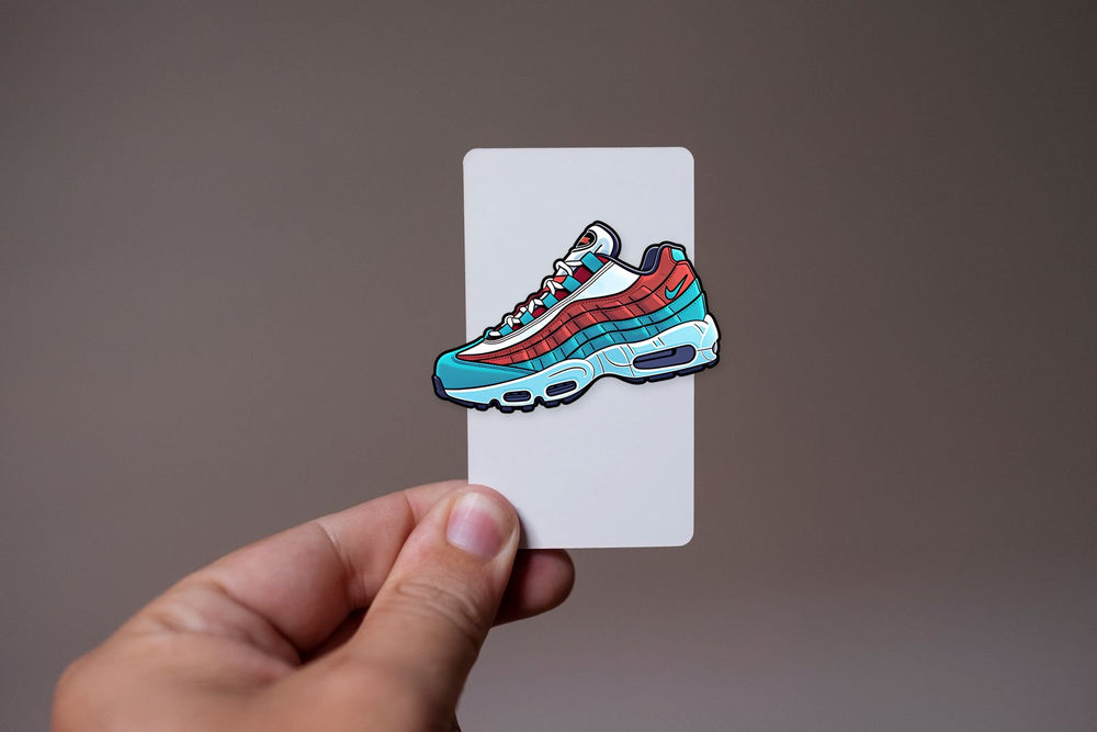 Blue & Red Nike Air Max 95 Shoe Sticker