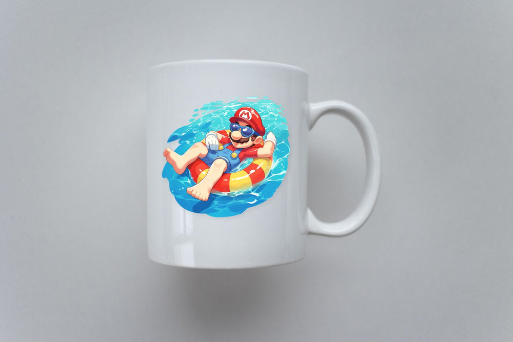 Mario Sunglasses Pool Chill Sticker