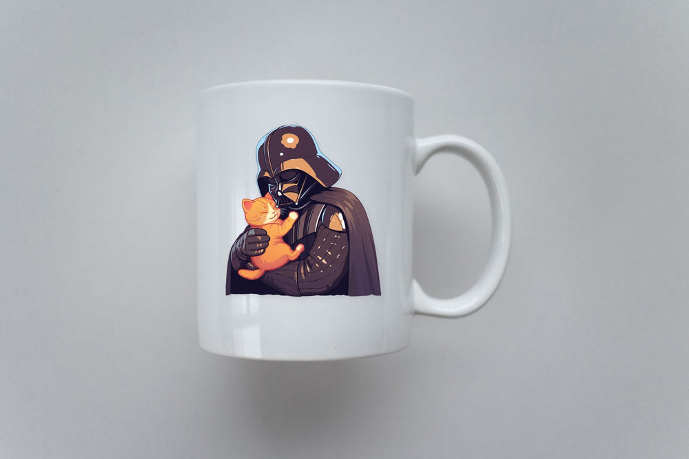 Star Wars Vader Kitten Cuddles Sticker