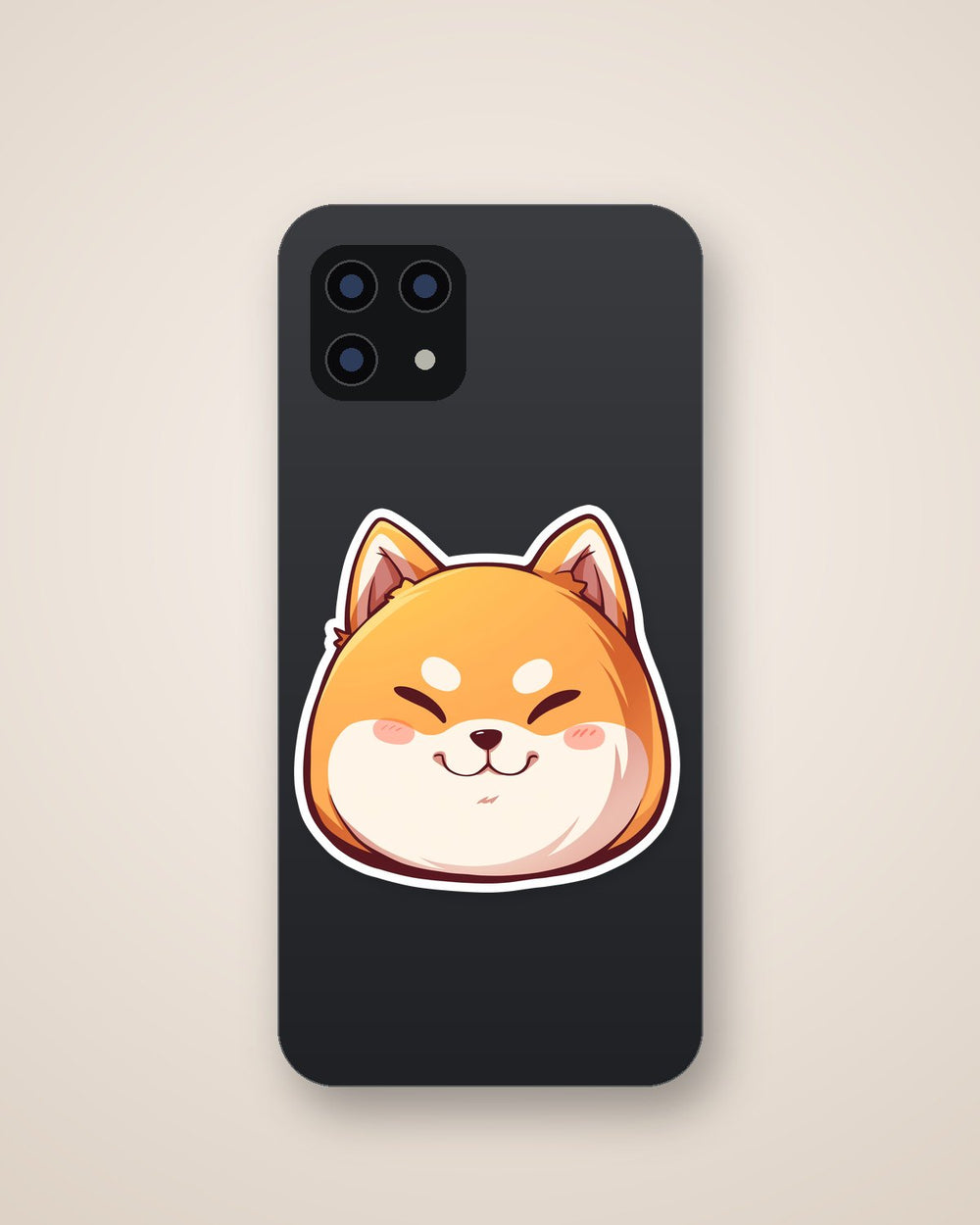 Cute Doge Head Sticker