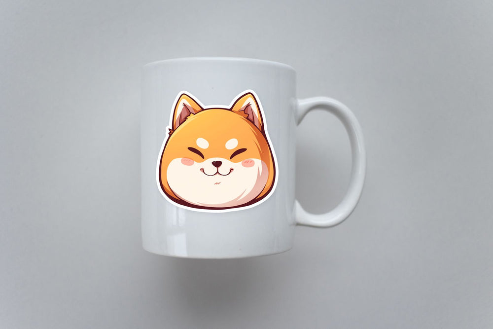 Cute Doge Head Sticker