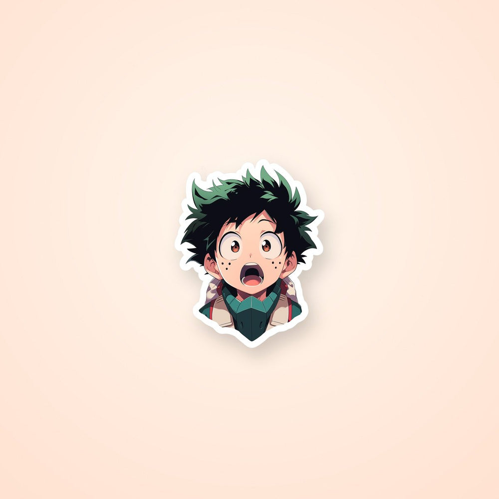 Mha Scared Izuku Midoriya Sticker