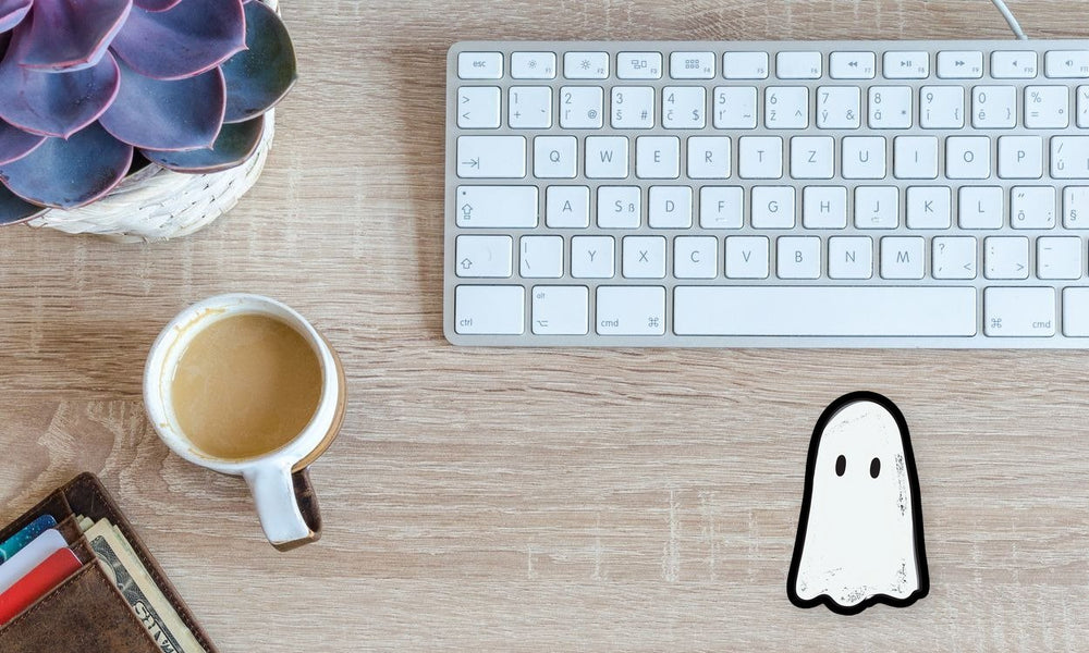 Cute Minimal Ghost Sheet Boo Halloween Sticker