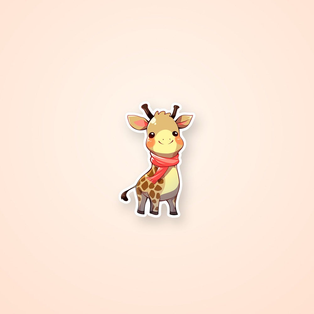Cute Giraffe with Scarf Sticker