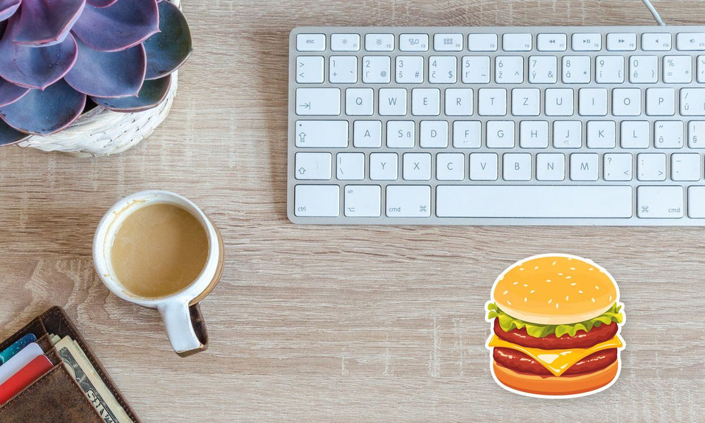 Juicy Cheeseburger Fastfood Sticker