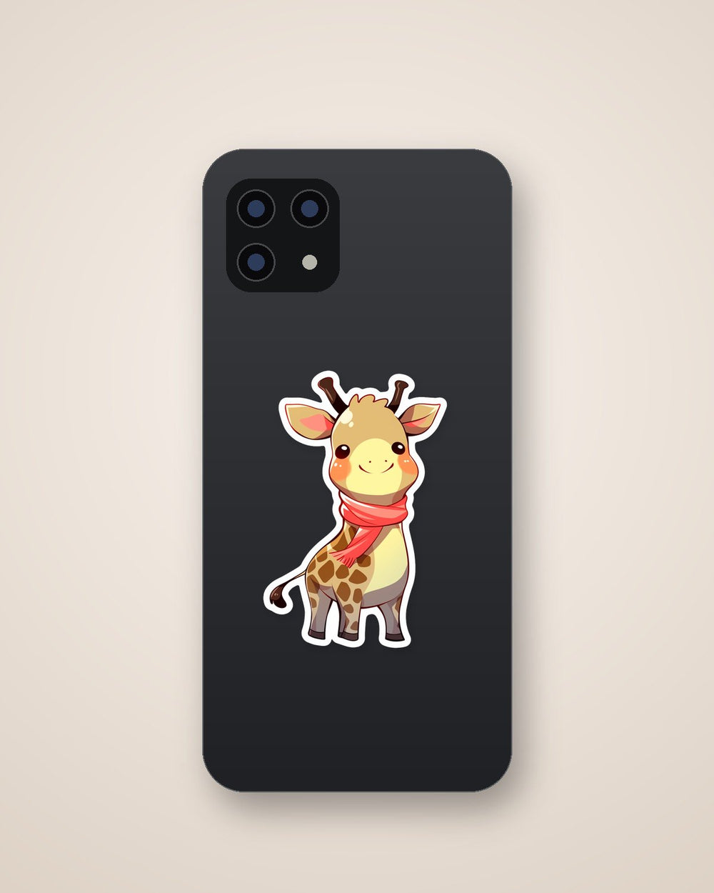 Cute Giraffe with Scarf Sticker