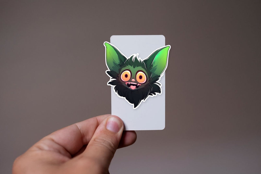 Funny Green Gremlin Sticker